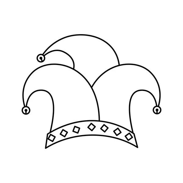 Изолированный вектор шапки Марди Гра — стоковый вектор