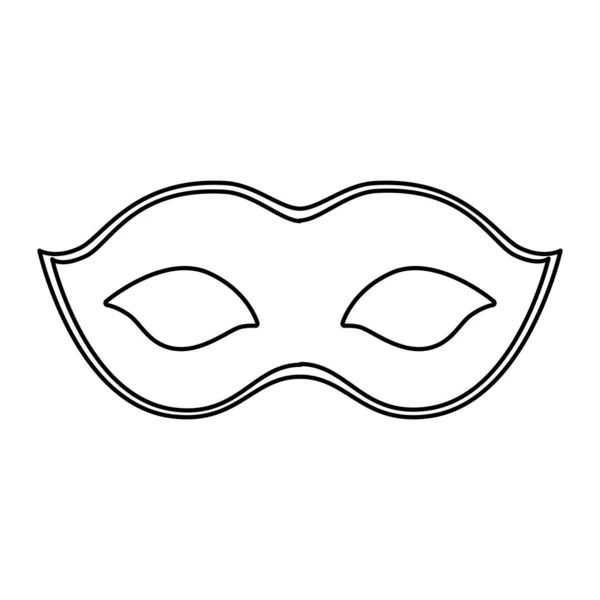 Ізольована маска для маскування марді Векторний дизайн — стоковий вектор