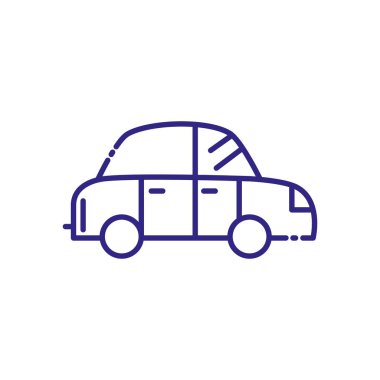 İzole araba araç vektör tasarımı