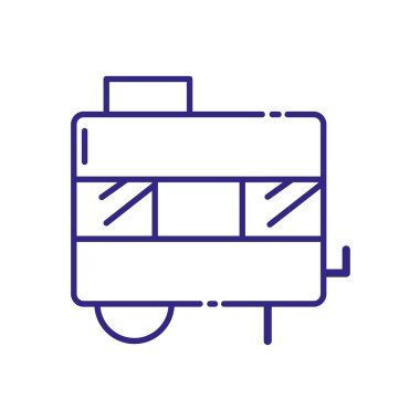 Isolated cart vehicle vector design