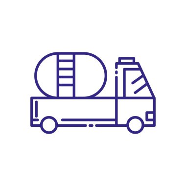 Isolated pickup car vehicle vector design