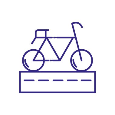 Isolated bike and street vector design