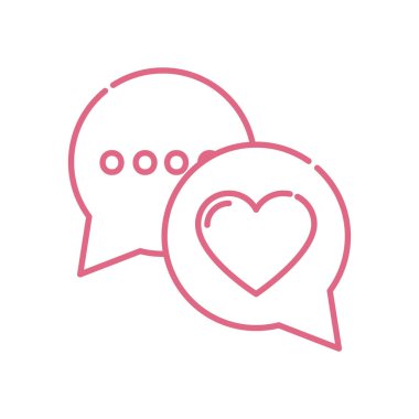 Kabarcık vektör tasarımında izole kalp