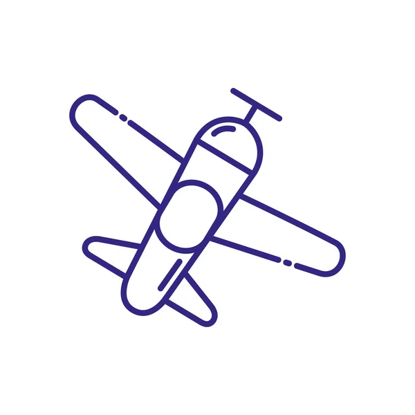 Izolovaný design vektoru ikon letadla — Stockový vektor