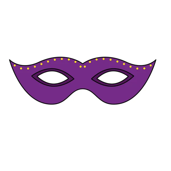 Isolated mardi gras mask vector design — 스톡 벡터