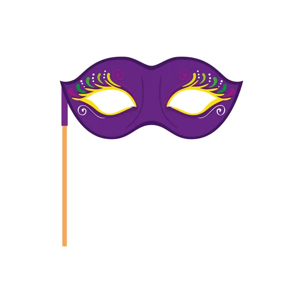 Mardi gras aislado máscara vector diseño — Archivo Imágenes Vectoriales