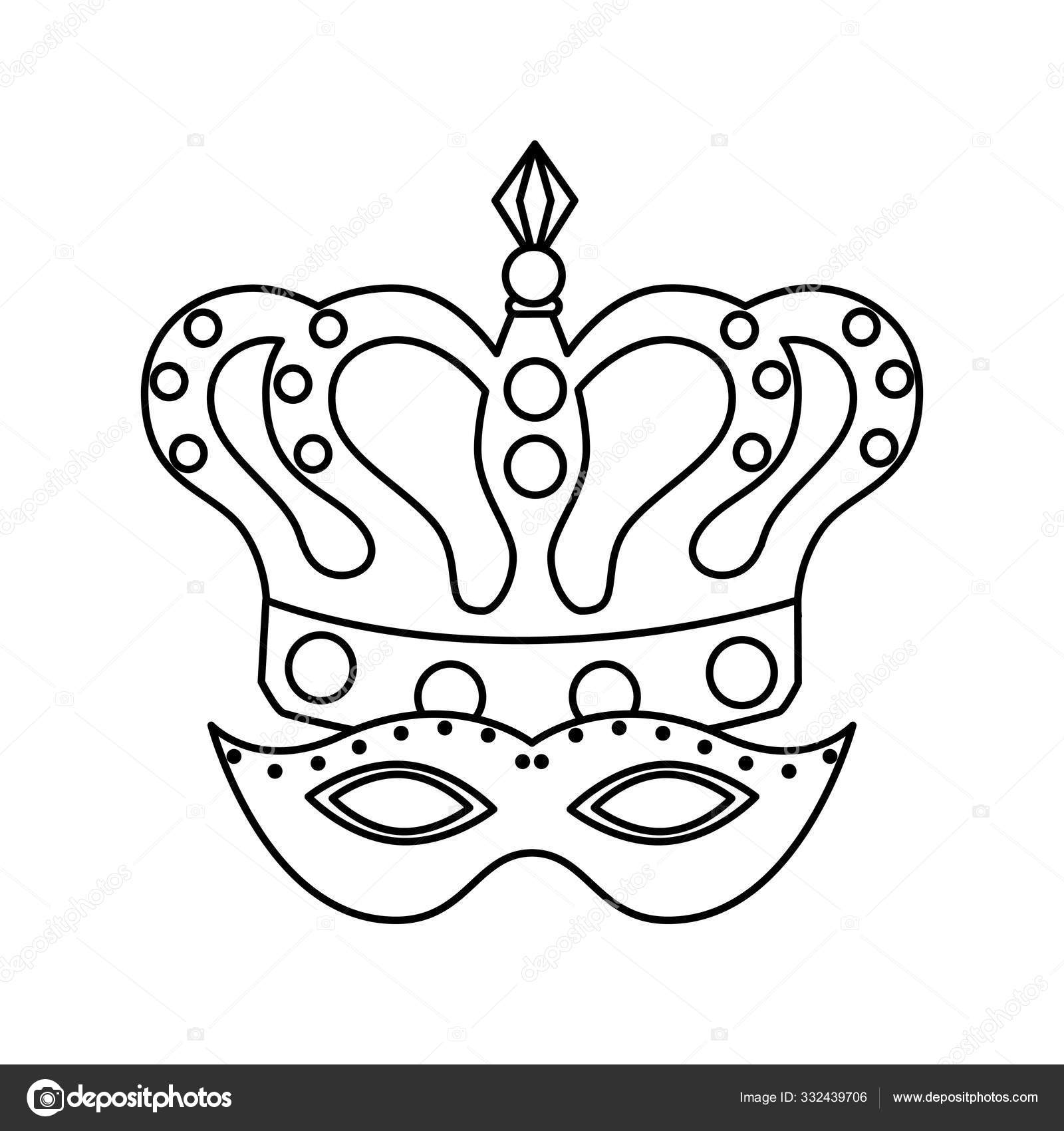Isolated mardi gras feathers design Royalty Free Vector