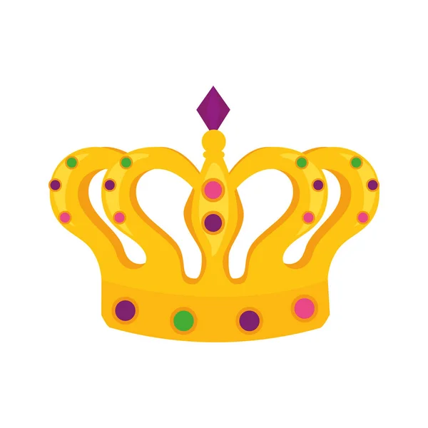 Isolerad kunglig krona vektor design — Stock vektor