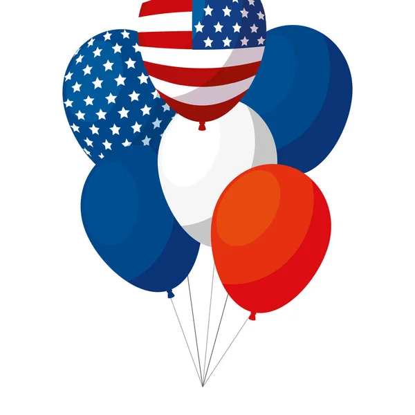 Isolerade usa ballonger vektor design — Stock vektor