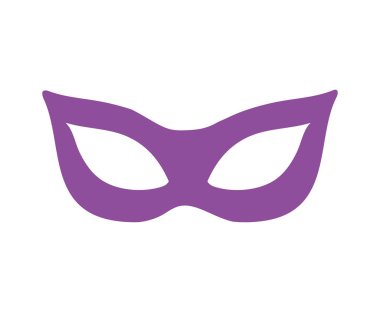 Mardi Gras kutlama maskesi simgesi