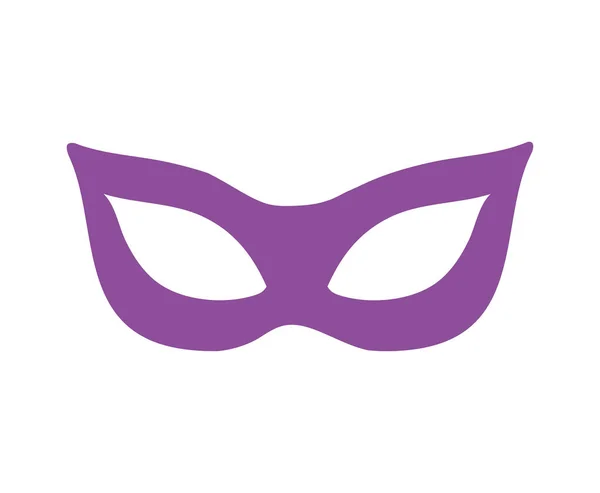 Mardi gras slavnostní maska ikona — Stockový vektor