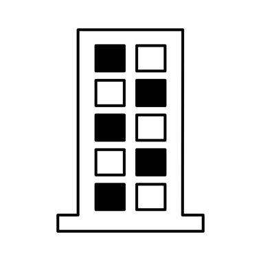 bina inşaat izole simgesi