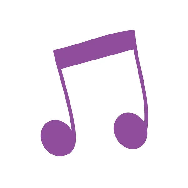 Music notes sound isolated icon — Stock Vector