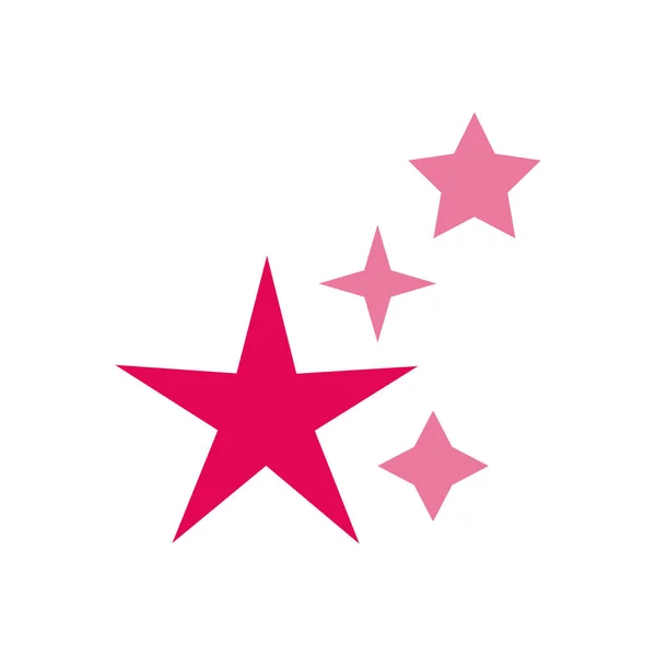 Stars premium decoration isolated icon — 스톡 벡터