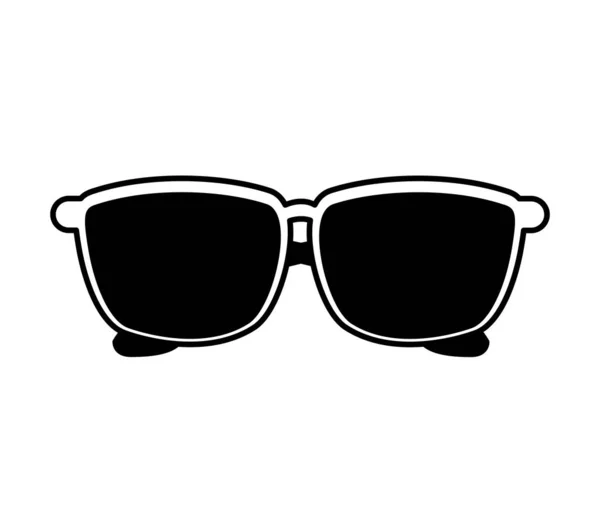Izolované ikona oka sklo móda — Stockový vektor
