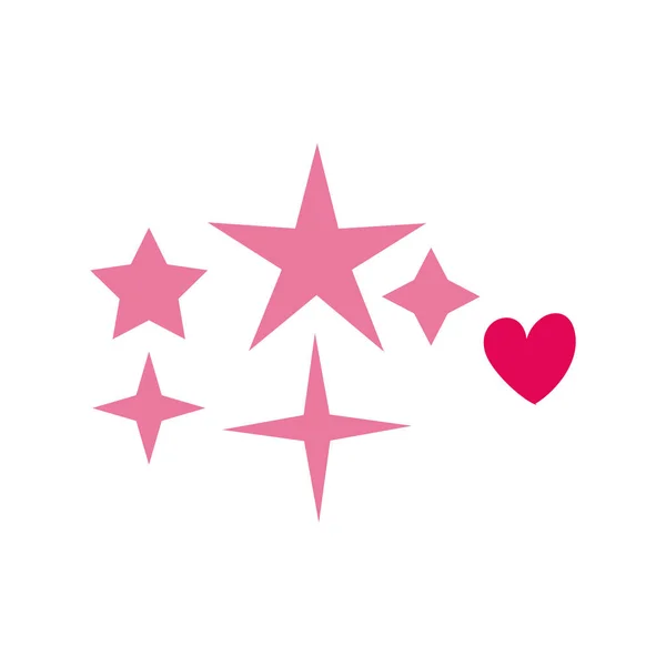 Stars premium decoration isolated icon — 스톡 벡터