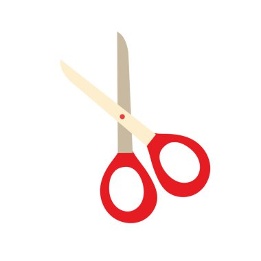 makas okulu aksesuar izole simgesi