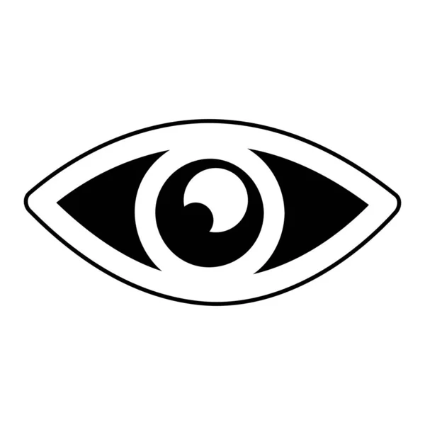 Eye human sign isolated icon — Stock Vector