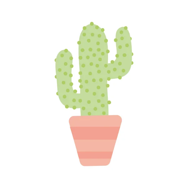 Mignon cactus en pot plante — Image vectorielle