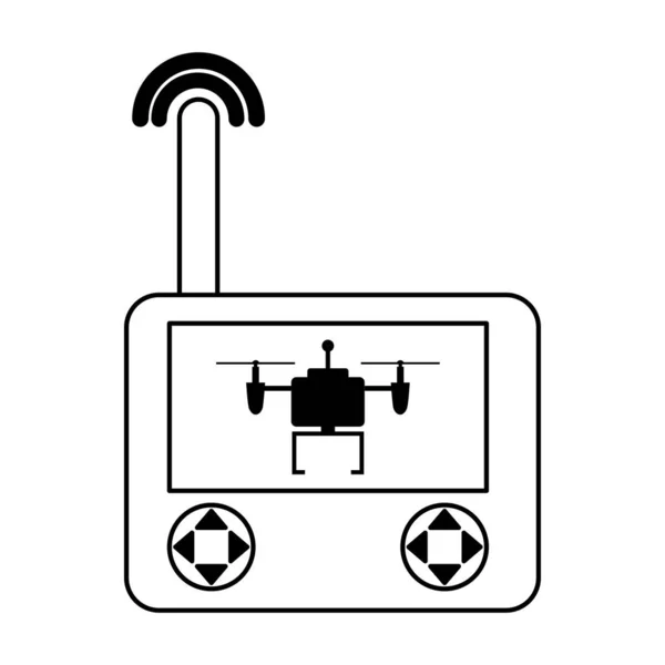 无人机遥控孤立的图标 — 图库矢量图片