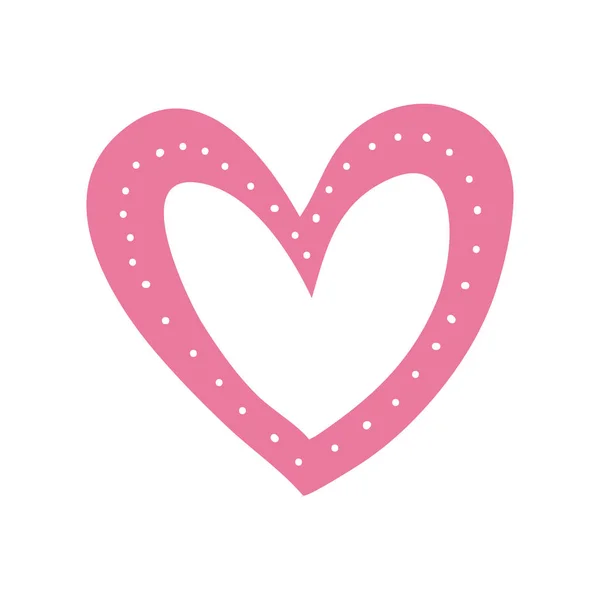 Feliz dia dos namorados ícone do coração —  Vetores de Stock