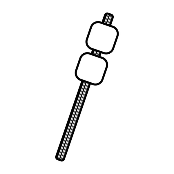 Kemp marshmallows izolované ikona — Stockový vektor