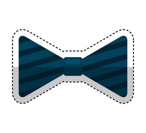 Bowtie elegant isolated icon — Stock Vector