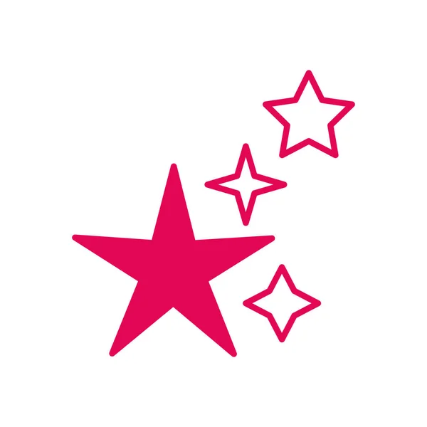 Estrellas decoración premium icono aislado — Archivo Imágenes Vectoriales