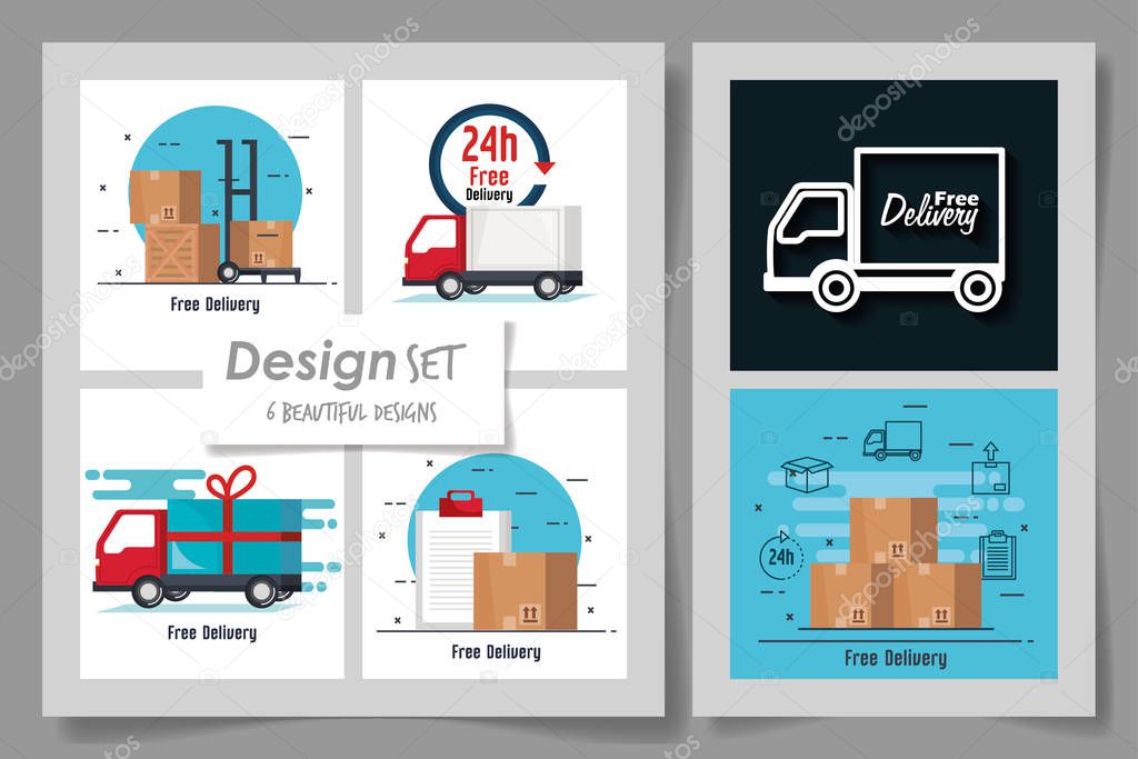 Six designs of delivery and logistics