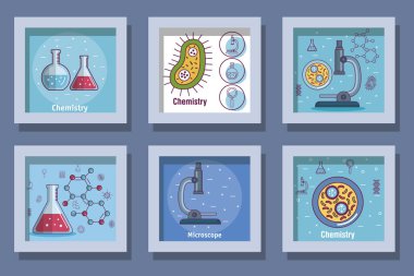 Kimya çerçeveleri vektör tasarımını belirler