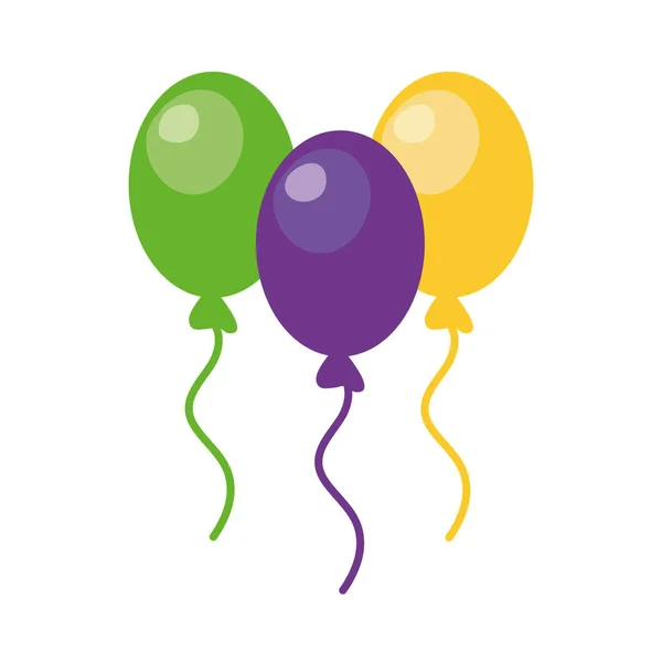 气球氦漂浮孤立图标 — 图库矢量图片