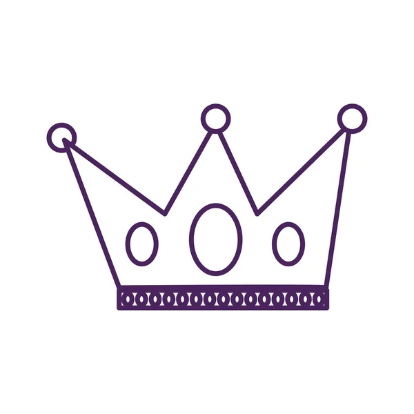 Kraliçe taç kraliyet ikonu — Stok Vektör