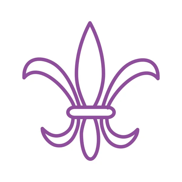 Mardi gras insignes geïsoleerd pictogram — Stockvector