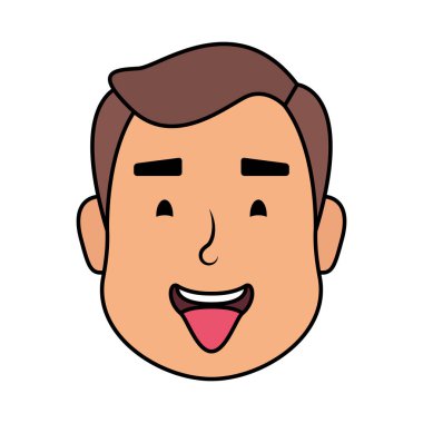 Genç adam baş Avatar karakter simgesi