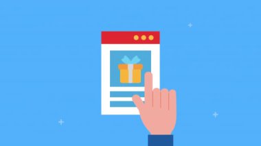 Hediye elektronik ticaret web sayfası şablonu