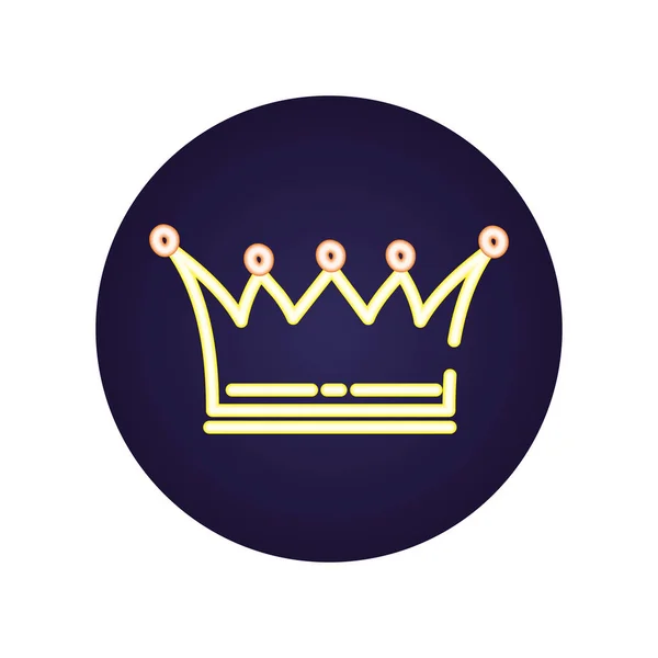 Königin krönt königliche Ikone — Stockvektor