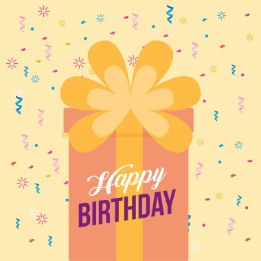 Hediyeli doğum günü kartın kutlu olsun