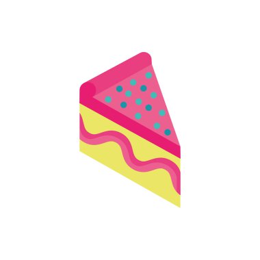 tatlı kek bölümü izole simgesi