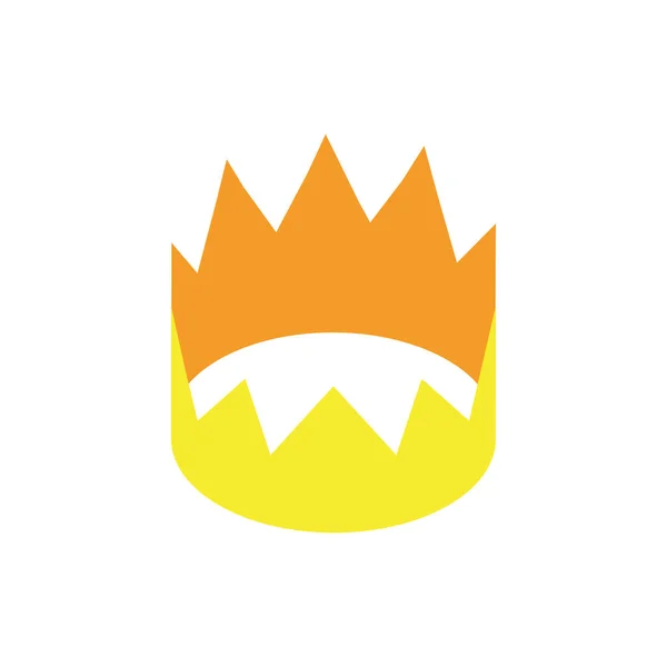 Quen corona real icono aislado — Vector de stock