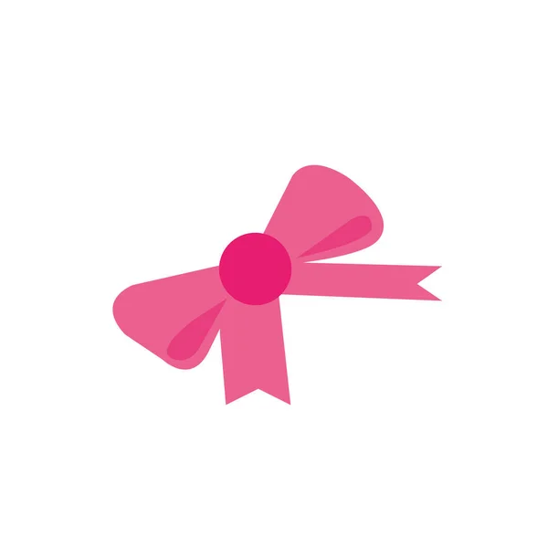 Ribbon bow tie decorative icon — ストックベクタ