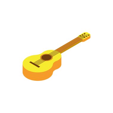 müzik gitar enstrümanı izole edilmiş simge
