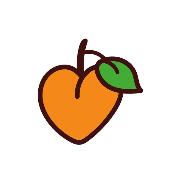 Fruta de mango exótica icono aislado — Vector de stock