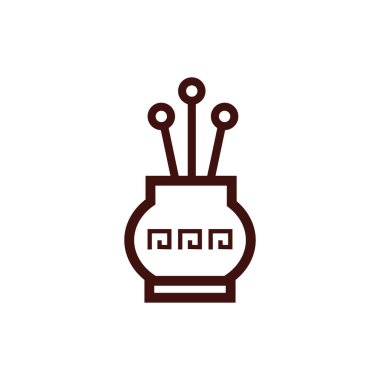 Çiçekli yeni yıl vazosu