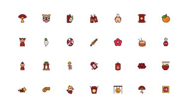 Çin Yeni Yıl Paketi Simgeleri