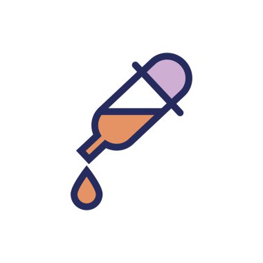 ilaç damlası düz stil simgesi