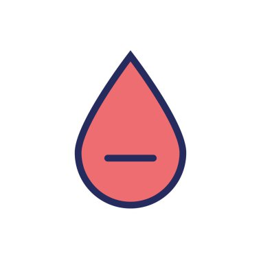 Kan medikal düz simge bırakın