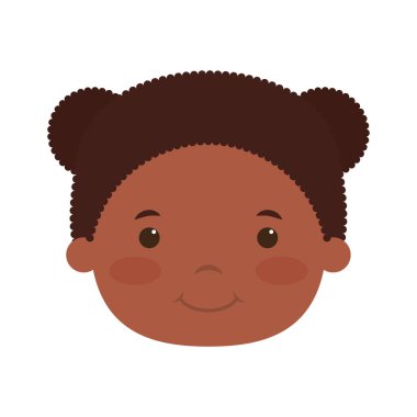 Afro küçük kız baş karakter