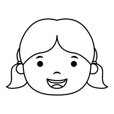 sevimli küçük kız baş karakter