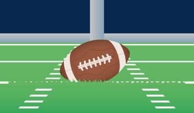 Stadyumda balonlu futbol posteri