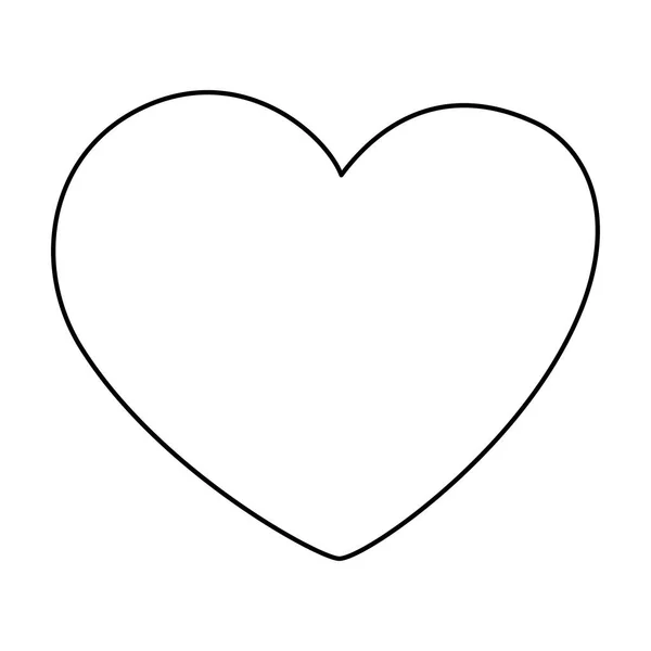 Милий серце любов ізольовані значок — стоковий вектор